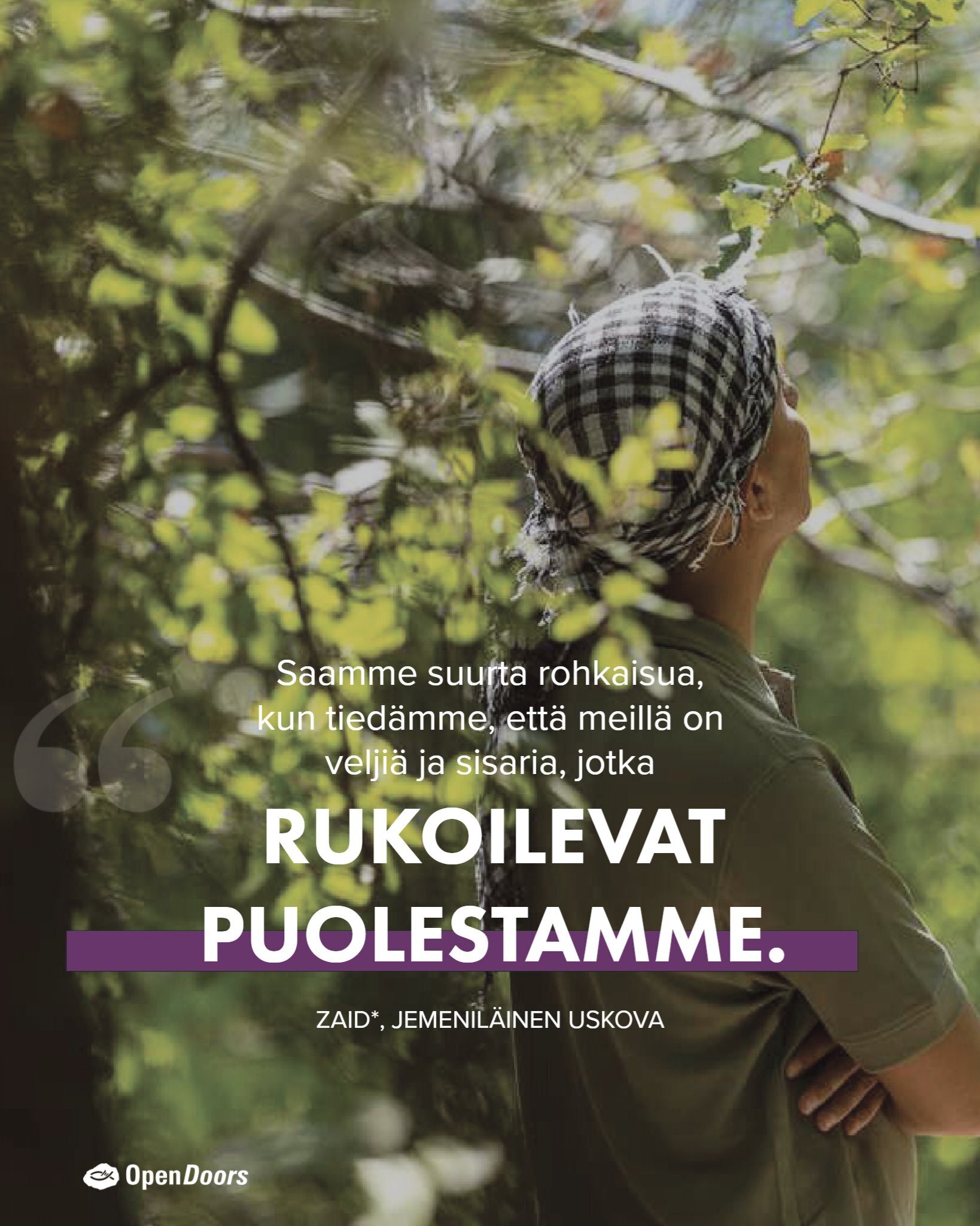 Jemeniläinen uskova Zaid haaveilee kotiseurakunnista toivon levittämiseksi Jemenissä