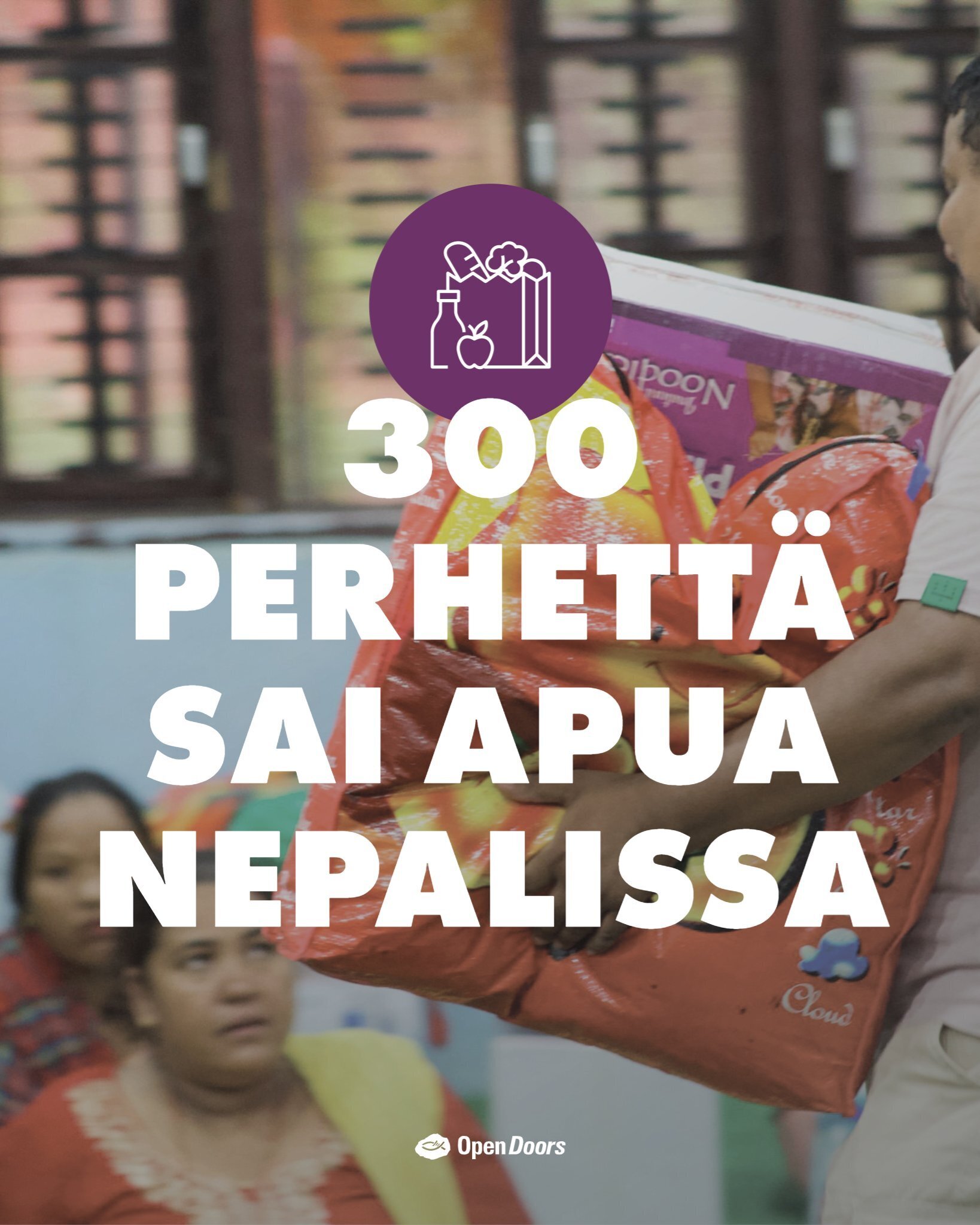 Tukesi tuo toivoa 300 perheelle Nepalissa tulvien jälkeen